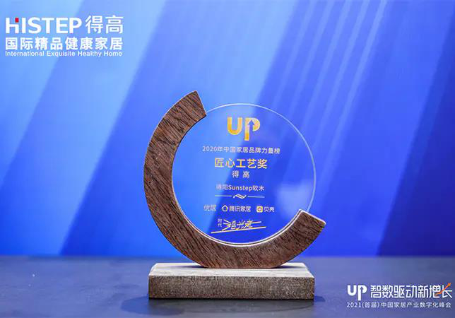 得高初心不改，匠心永存，榮譽(yù)加冕2020中國(guó)家居品牌“匠心工藝獎(jiǎng)” 圖片1